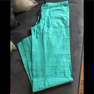 Victoria’s Secret classic linen wide leg pants.